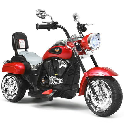 Costzon Kids Ride on Chopper Motorcycle, 6 V Battery Powered Motorcycle Trike w/Horn - costzon