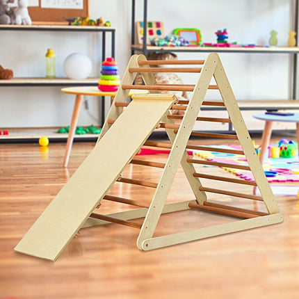 3 in 1 Toddler Wooden Activity Climber for Sliding & Climbing