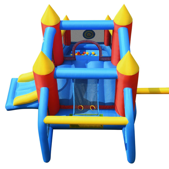 BOUNTECH Inflatable Bounce House, 6 in 1 Jump 'n Slide Bouncer w/ Large Jumping Area
