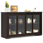 Coffee Sideboard With Sliding Door Window / 1