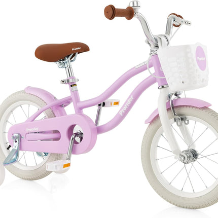 BABY JOY Kids Bike, 12 14 16 18 Inch Children's Bicycle w/Training Wheels, Double Brakes, Kids Bike for 4-8 Years Boys Girls
