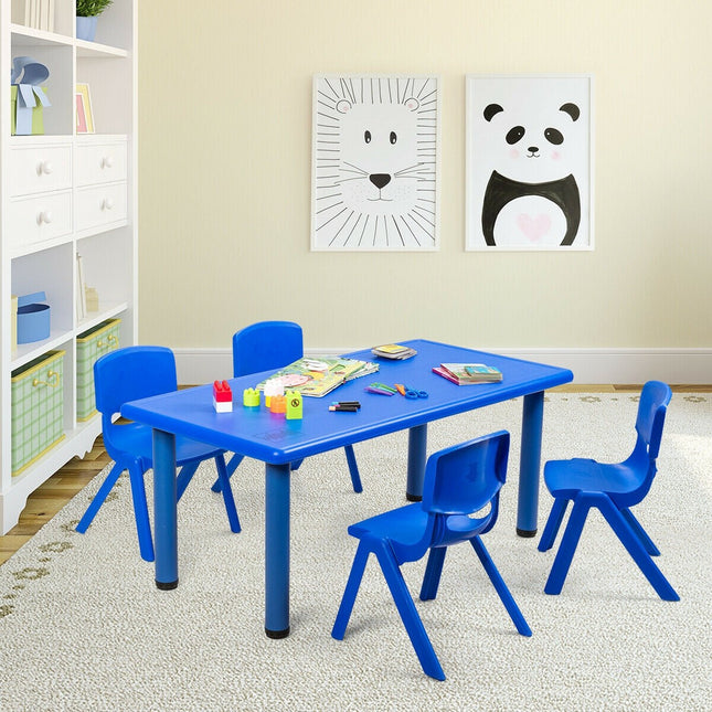 Costzon 47 x 23.5 Inch Rectangular Kids Table, Children School Activity Table for Reading Drawing Dining Playing - costzon