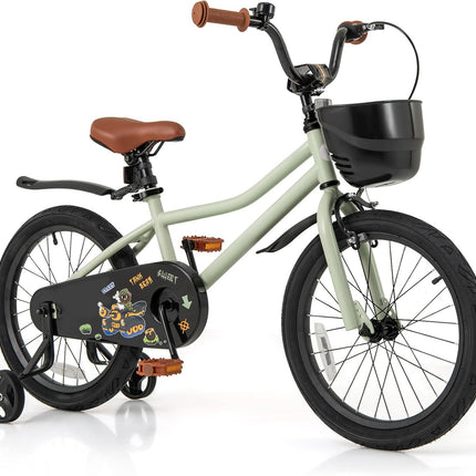 BABY JOY 12” 14” 16” 18” Kids Bike with Training Wheels for Girls Boys
