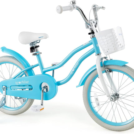 BABY JOY Kids Bike, 12 14 16 18 Inch Children's Bicycle w/Training Wheels, Double Brakes, Kids Bike for 4-8 Years Boys Girls