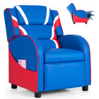 Costzon Kids Recliner, Gaming Recliner Chair, Ergonomic Leather Lounge Chair, Adjustable Recliner Sofa for Boys Girls
