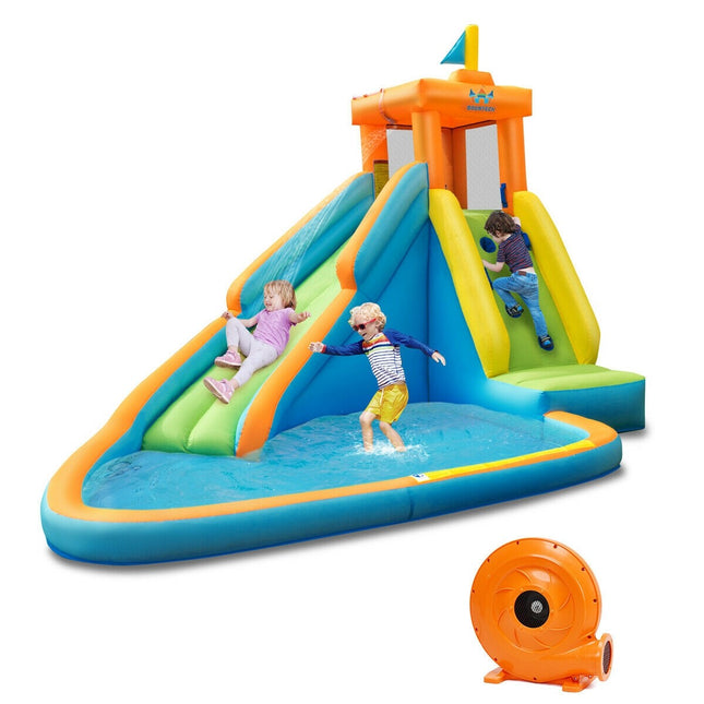 BOUNTECH Inflatable Water Slide for Kids, Giant Waterslide Park for Backyard Outdoor Fun
