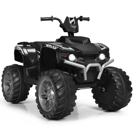 Costzon Kids ATV, 12V Battery Powered Electric Vehicle w/ LED Lights, High & Low Speed - costzon