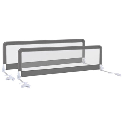 Costzon Bed Rails for Toddlers, 71'' Extra Long, Swing Down Bed Guard w/Safety Strap for Convertible Crib