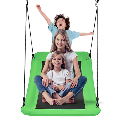 Costzon 700 lbs Giant 60'' Platform Saucer Tree Swing Set for Kids and Adult, Indoor/Outdoor Swing