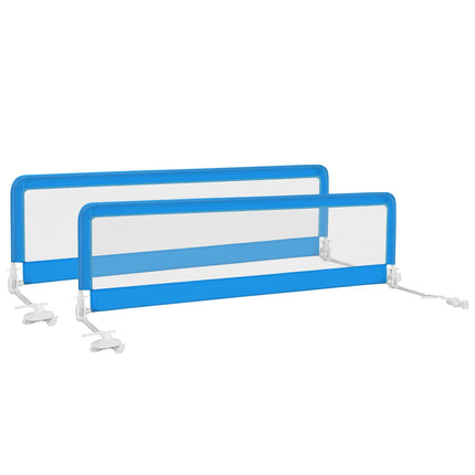 Costzon Bed Rails for Toddlers, 71'' Extra Long, Swing Down Bed Guard w/Safety Strap for Convertible Crib