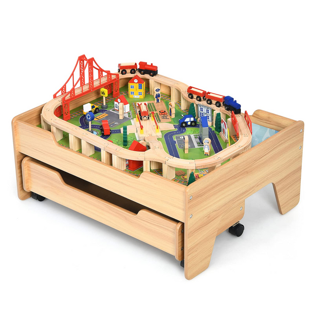 Wood Kids Activity Table - Costzon
