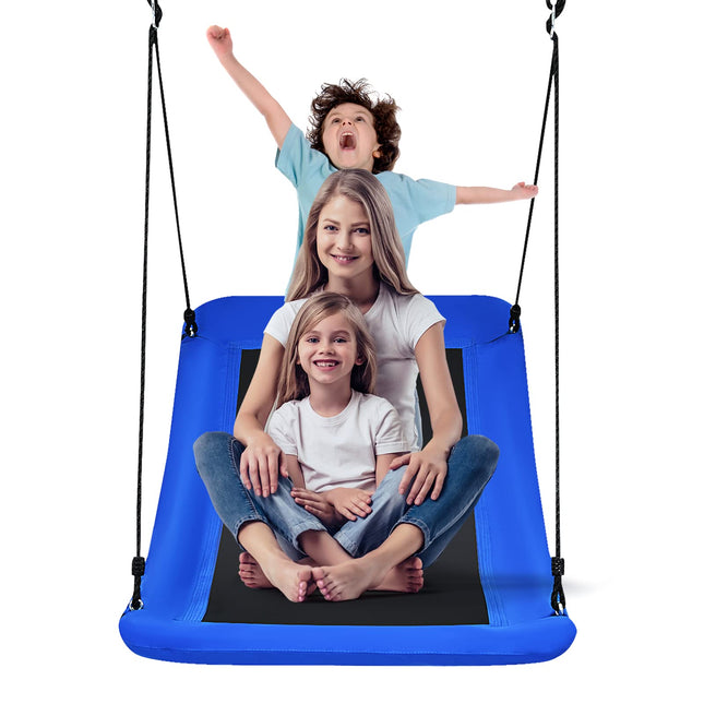 Costzon 700 lbs Giant 60'' Platform Saucer Tree Swing Set for Kids and Adult, Indoor/Outdoor Swing