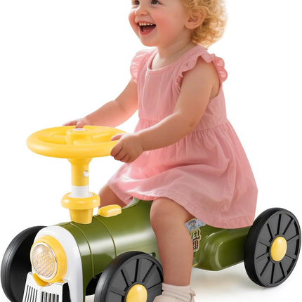 Costzon Ride On Push Car Retro Kids Riding Toy with Steering Wheel