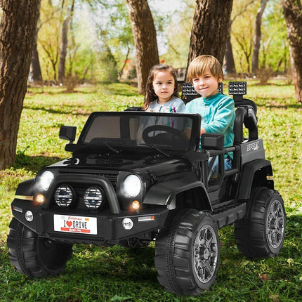 Costzon 2-Seater Ride on Truck, 12V Battery Powered Electric Vehicle Toy w/ 2.4G Remote Control - costzon