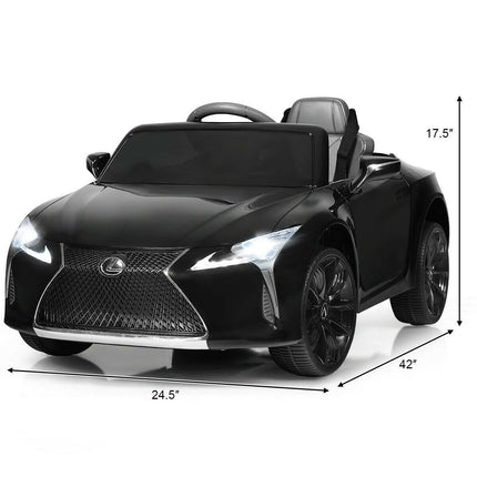 Costzon Ride on Car, Licensed Lexus LC500, 12V Battery Powered Car w/2.4G Remote Control - costzon