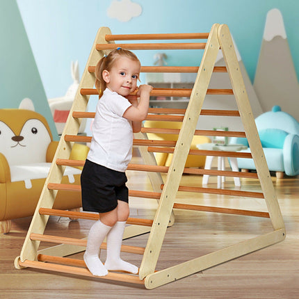 3 in 1 Toddler Wooden Activity Climber for Sliding & Climbing