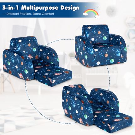 3 in 1 Convertible Flip Open Couch - Costzon