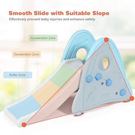 BABY JOY Kids Slide, Freestanding Baby Mini Play Climber Slide Set for Indoor Outdoors Use
