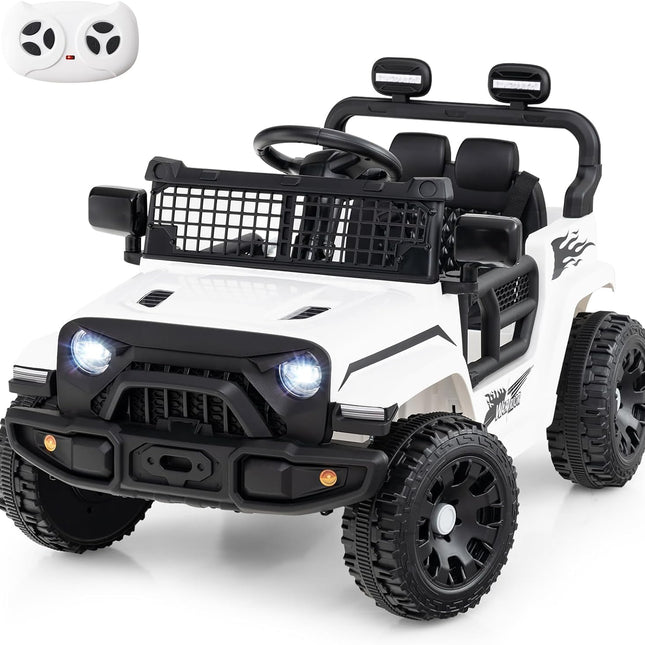 Costzon Kids Ride on Car Truck 12V Electric Vehicle w/Foldable Mirrors