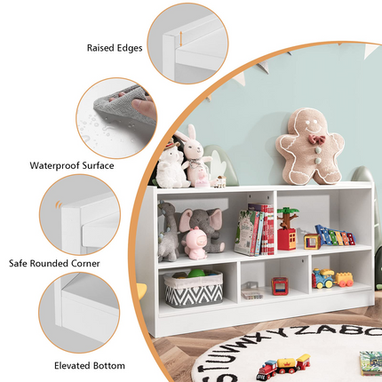 Costzon Wooden Bookshelf Daycare Furniture