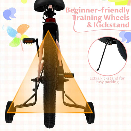 Kids Bike 12 14 16 18 Inch Toddler Bicycle with Removable Training Wheels