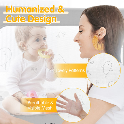 BABY JOY Bed Rails for Toddlers, Height Adjustable Kids Rail Guard