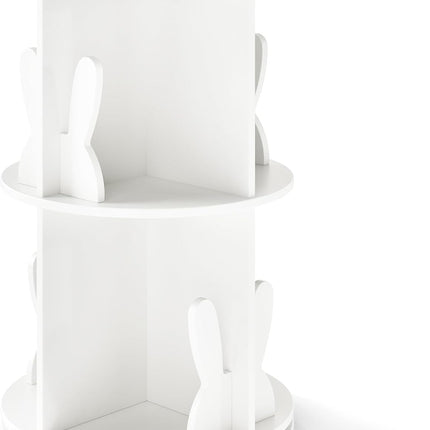 Costzon Kids 360° Display Spinning Bookcase with Bookends