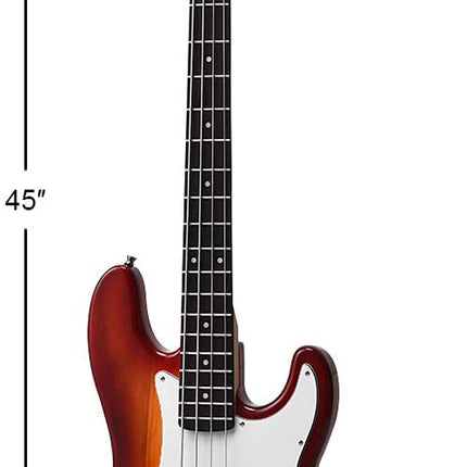 Full Size Electric 4 String Bass Guitar for Beginner Complete Kit - costzon