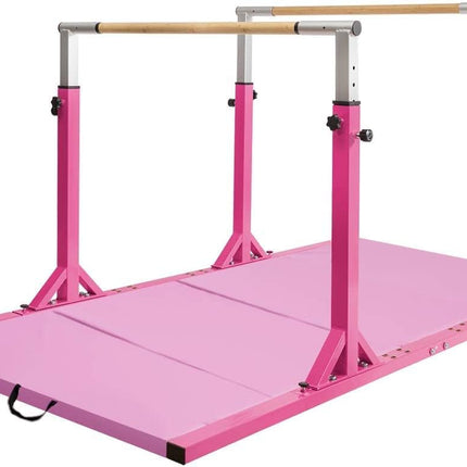 Costzon Double Horizontal Bars, Junior Gymnastic Training Parallel Bars