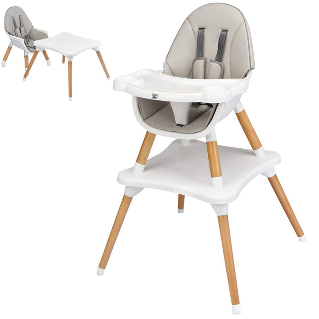 BABY JOY High Chair, Baby Eat & Grow Convertible High Chair/Booster Seat/Toddler Chair & Table