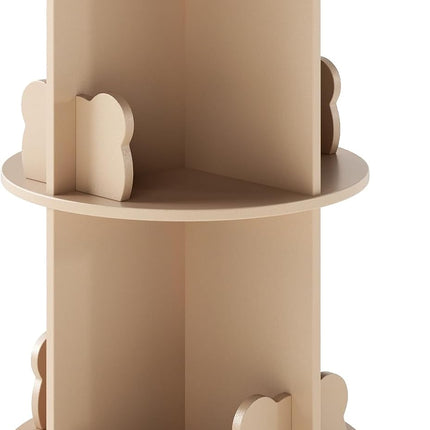 Costzon Kids 360° Display Spinning Bookcase with Bookends