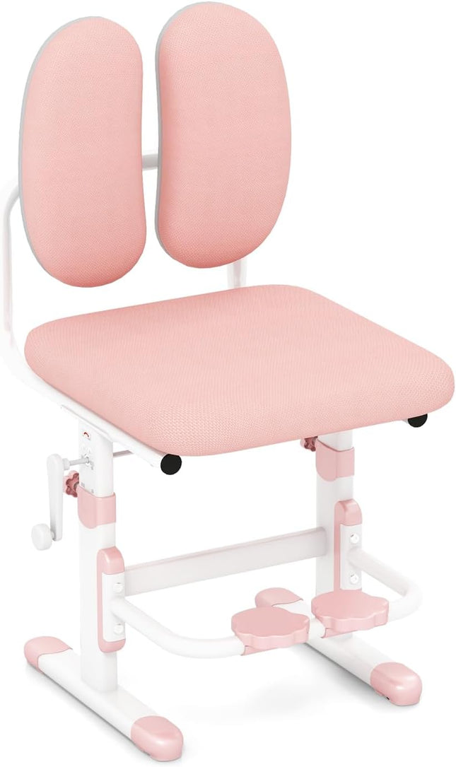 Costzon Kids Desk Chair, Height-Adjustable Student Study Chair w/Double Back Support, Breathable Mesh Seat Cushion