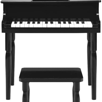 Costzon Classical Kids Piano, 30 Keys Wood Toy Grand Piano with Music Stand and Bench - costzon