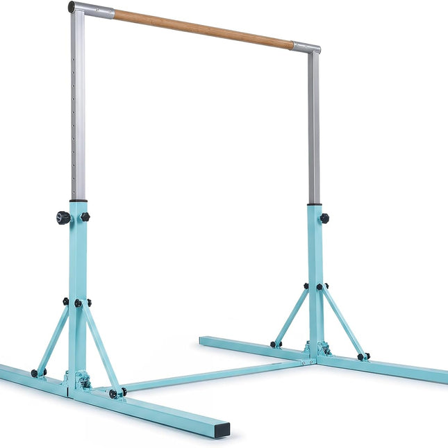 Costzon 3FT/5FT Foldable Gymnastics Bar w/ 13-Level Adjustable Heights