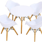White / Table & 4 Chairs