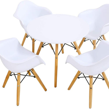 Round Table with Armchairs for Toddler Children - Costzon