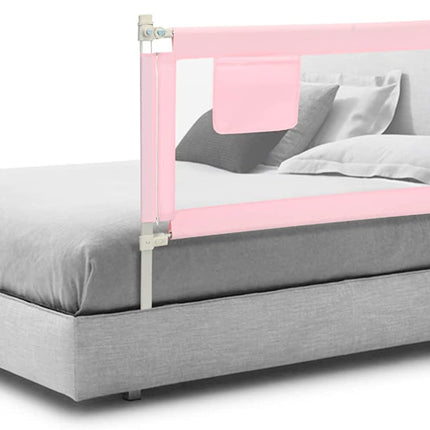 BABY JOY Bed Rail for Toddlers, Height Adjustable & Foldable Baby Bed Rail Guard