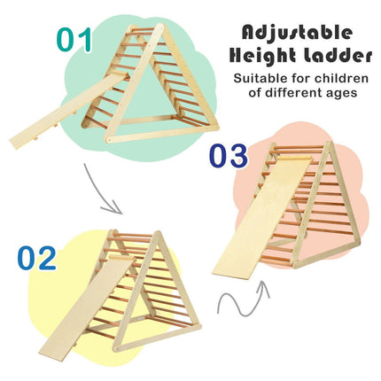 3 in 1 Toddler Wooden Activity Climber for Sliding & Climbing