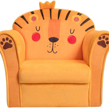 Costzon Kids Sofa, Children Armrest Chair with Pattern, Toddler Furniture w/Sturdy Wood Construction for Boys & Girls - costzon