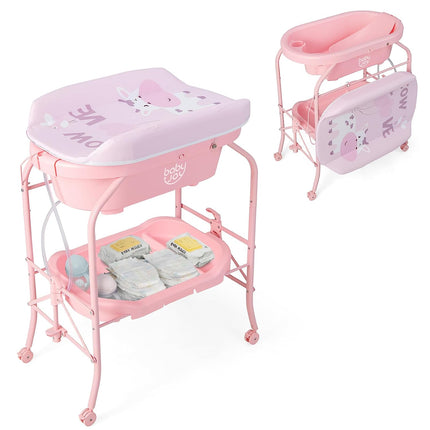 Baby Bathtub with Changing Table - Costzon