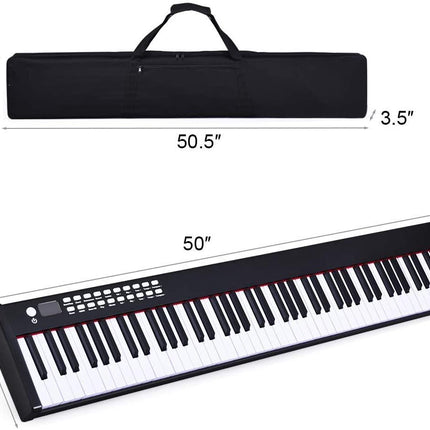 BX-II 88-Key Portable Touch Sensitive Digital Piano - costzon