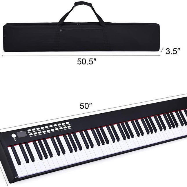 BX-II 88-Key Portable Touch Sensitive Digital Piano - costzon