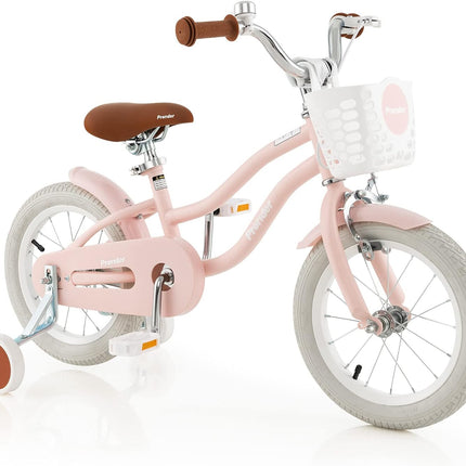 BABY JOY Kids Bike, 12 14 16 18 Inch Children's Bicycle w/Training Wheels, Double Brakes, Kids Bike for 4-8 Years Boys Girls