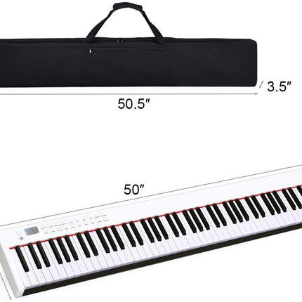 BX-II 88-Key Portable Touch Sensitive Digital Piano - costzon