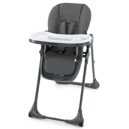 BABY JOY Convertible High Chair for Babies & Toddlers, Height Adjustable, Grow & Go High Chair w/Recline & Footrest