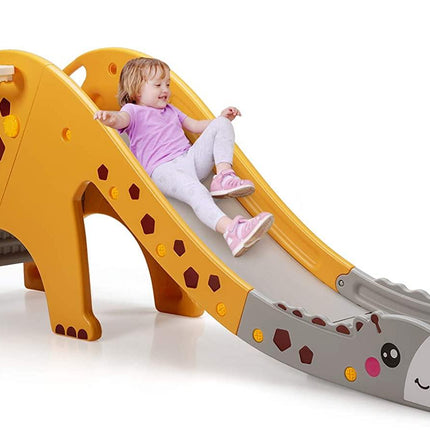 BABY JOY 3 in 1 Slide for Kids, Toddler Large Play Climber Slide PlaySet with Extra Long Slipping Slope - costzon