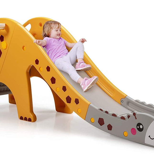 BABY JOY 3 in 1 Slide for Kids, Toddler Large Play Climber Slide PlaySet with Extra Long Slipping Slope - costzon