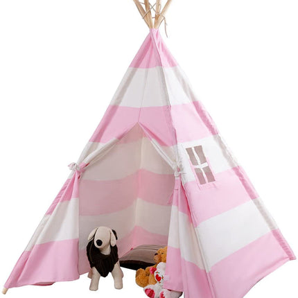 Costzon Kids Play Tent Indian Tent 5' Cotton Canvas Baby Children Playhut with Carry Bag - costzon
