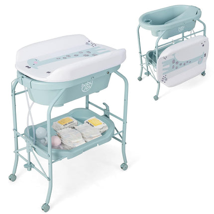 Baby Bathtub with Changing Table - Costzon