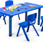 Kids Table and Chair Set, 4 Pcs Stackable Chairs - costzon